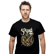 Load image into Gallery viewer, Shirts T-Shirts, Unisex / Small / Black Alien In Gold
