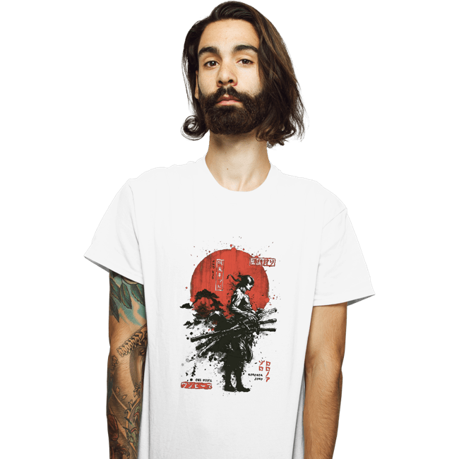 Daily_Deal_Shirts T-Shirts, Unisex / Small / White Zoro Samurai Wano Kuni Arc