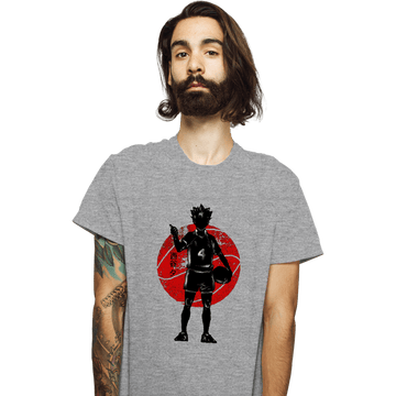 Shirts T-Shirts, Unisex / Small / Sports Grey Crimson Yū Nishinoya