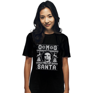 Shirts T-Shirts, Unisex / Small / Black OMG Santa