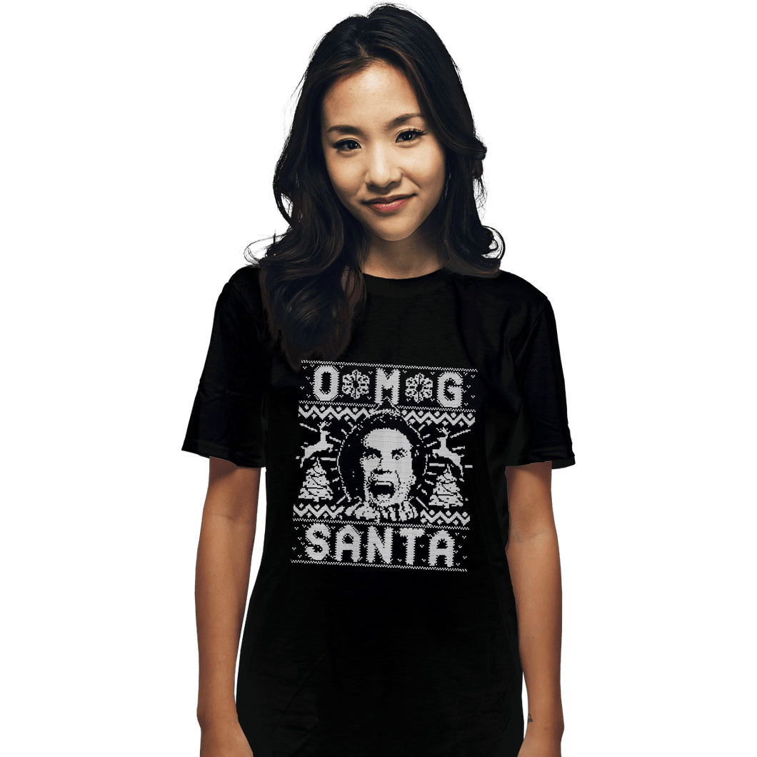 Shirts T-Shirts, Unisex / Small / Black OMG Santa