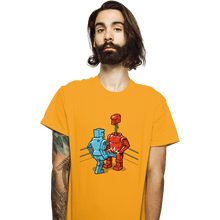 Load image into Gallery viewer, Shirts T-Shirts, Unisex / Small / Gold Blue Kick!
