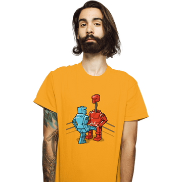Shirts T-Shirts, Unisex / Small / Gold Blue Kick!