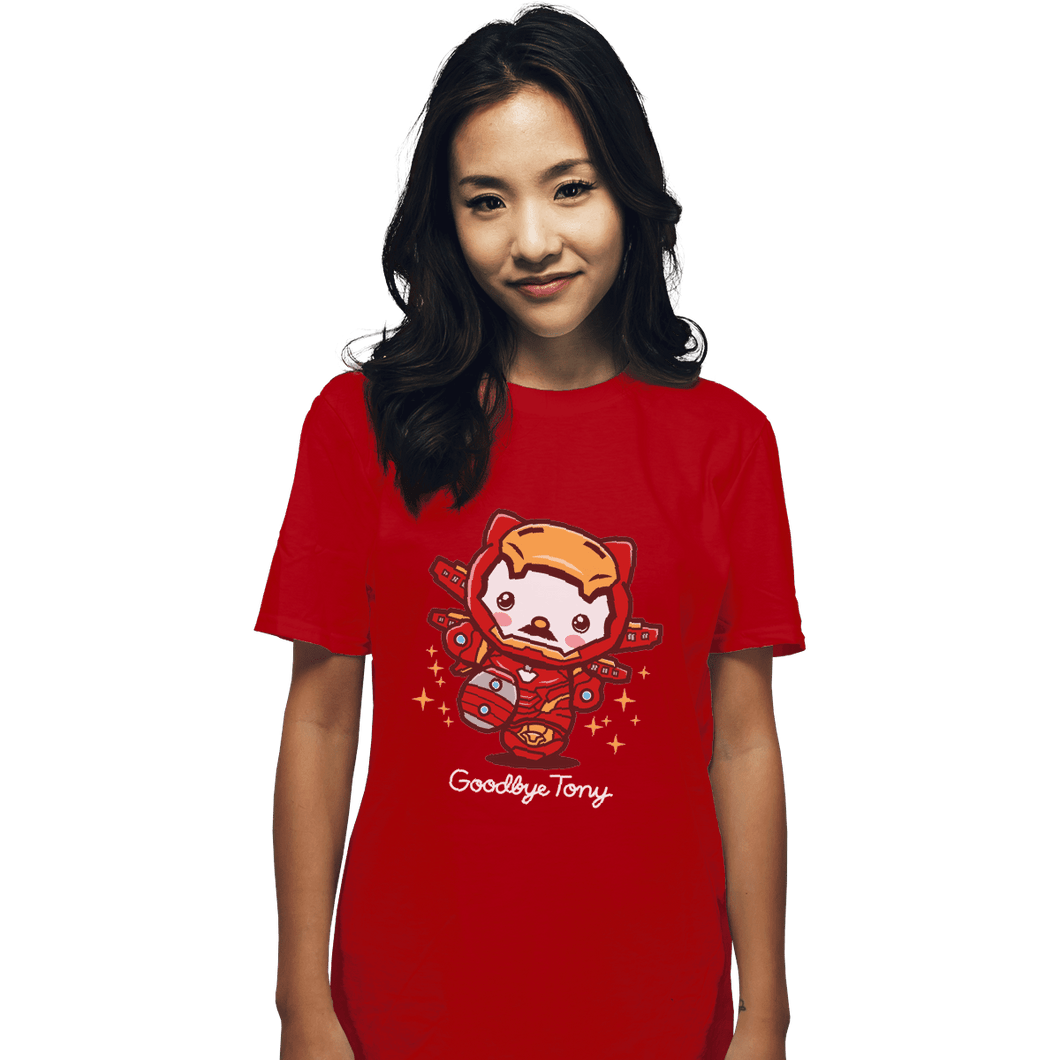 Shirts T-Shirts, Unisex / Small / Red Goodbye Tony