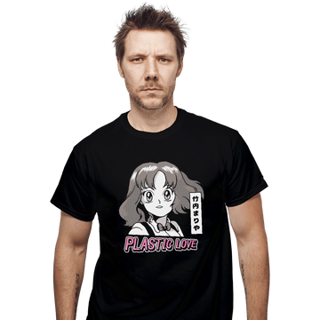 Shirts T-Shirts, Unisex / Small / Black Plastic Love Retro