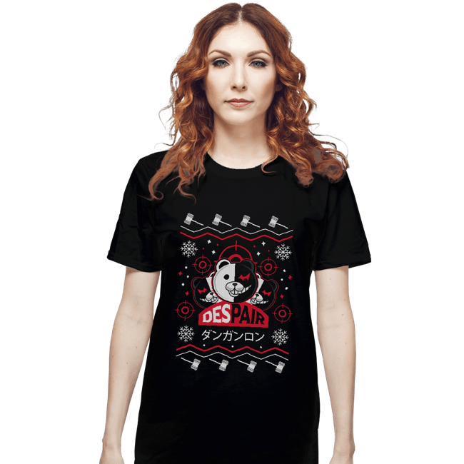 Shirts T-Shirts, Unisex / Small / Black Despair Kuma Ugly Christmas Sweater