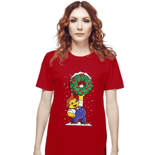 Load image into Gallery viewer, Daily_Deal_Shirts T-Shirts, Unisex / Small / Red Festive Feast
