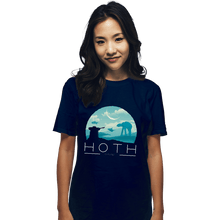 Load image into Gallery viewer, Shirts T-Shirts, Unisex / Small / Navy Hoth Icy Planet
