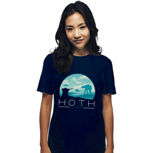 Shirts T-Shirts, Unisex / Small / Navy Hoth Icy Planet