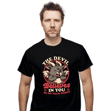 Load image into Gallery viewer, Secret_Shirts T-Shirts, Unisex / Small / Black Devils Believe In You
