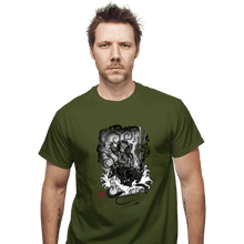 Load image into Gallery viewer, Shirts T-Shirts, Unisex / Small / Military Green The Hunter And The Demon

