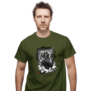 Shirts T-Shirts, Unisex / Small / Military Green The Hunter And The Demon