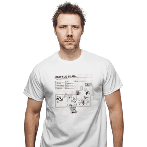 Shirts T-Shirts, Unisex / Small / White Battle Plan