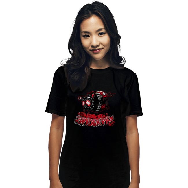 Secret_Shirts T-Shirts, Unisex / Small / Black Spider-Pig - 1610