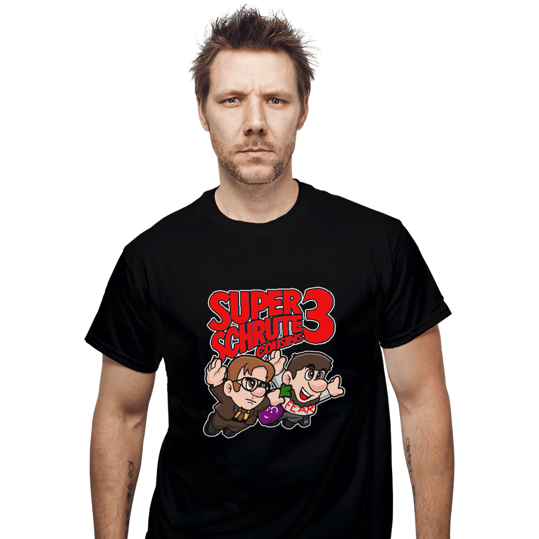 Shirts T-Shirts, Unisex / Small / Black Super Schrute Cousins