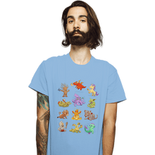 Load image into Gallery viewer, Shirts T-Shirts, Unisex / Small / Powder Blue Diapers &amp; Dragons

