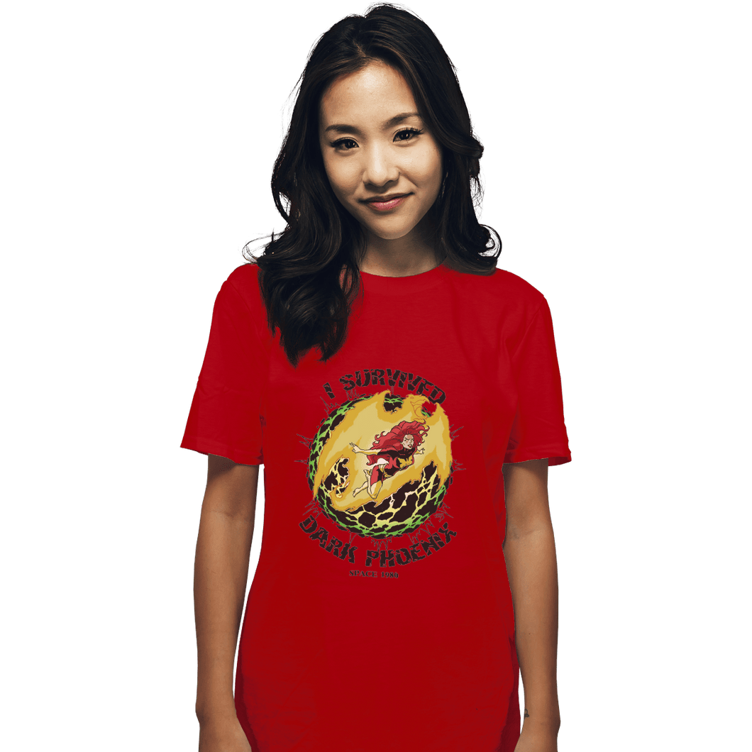 Shirts T-Shirts, Unisex / Small / Red I Survived Dark Phoenix