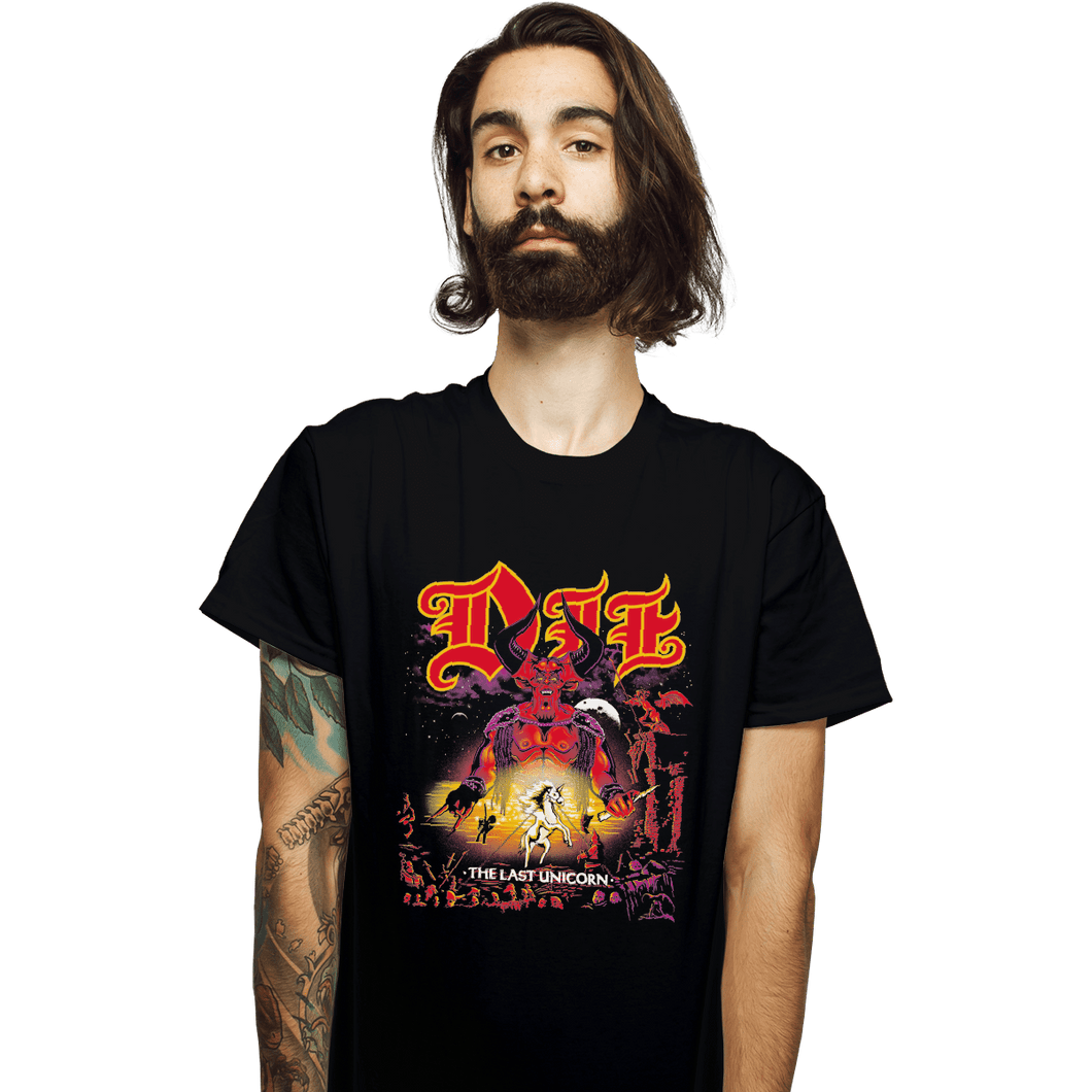 Shirts T-Shirts, Unisex / Small / Black Die Last Unicorn