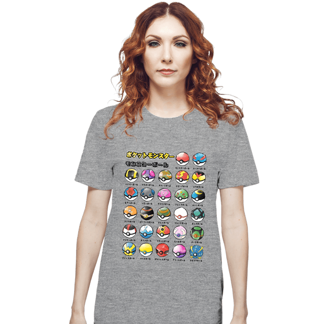 Secret_Shirts T-Shirts, Unisex / Small / Sports Grey Pokeball Types