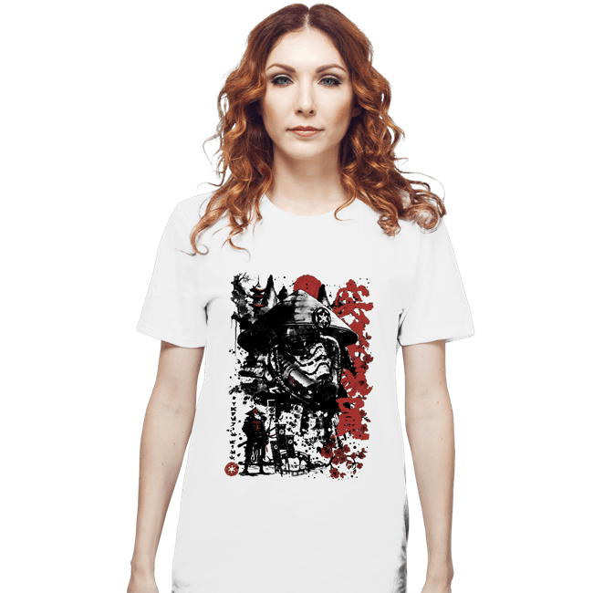 Daily_Deal_Shirts T-Shirts, Unisex / Small / White Trooper Samurai