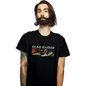 Shirts T-Shirts, Unisex / Small / Black Scar Raider
