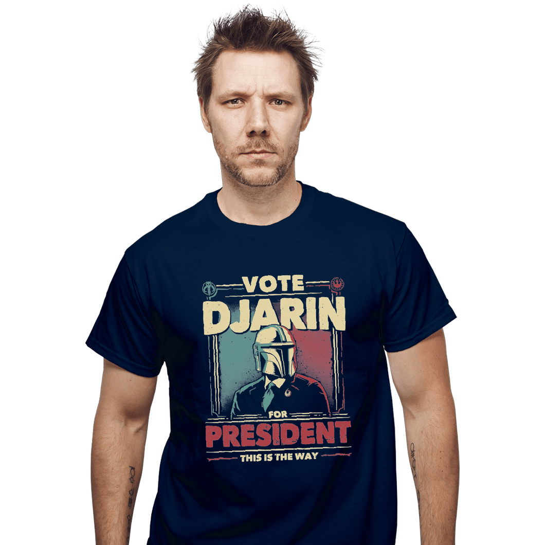 Shirts T-Shirts, Unisex / Small / Navy Djarin For President