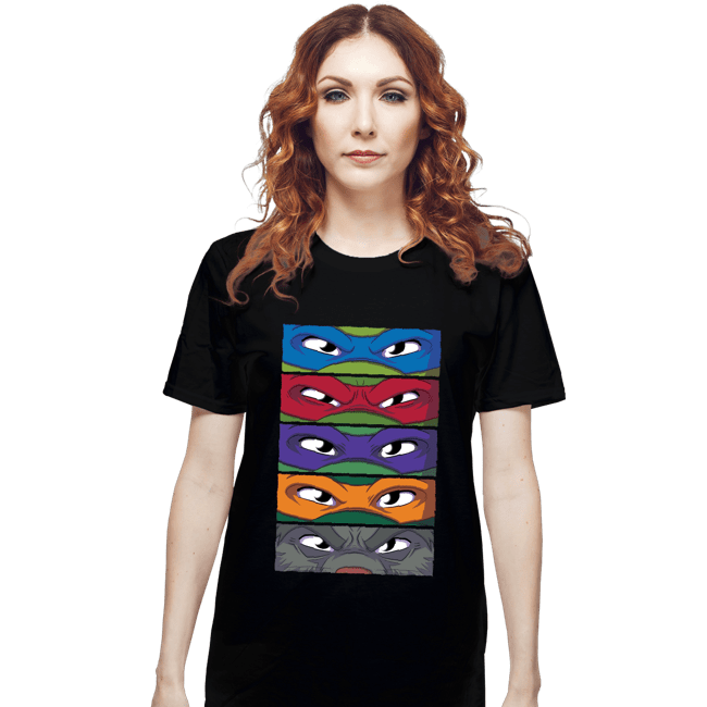 Daily_Deal_Shirts T-Shirts, Unisex / Small / Black TMNT Eyes