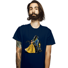 Load image into Gallery viewer, Secret_Shirts T-Shirts, Unisex / Small / Navy Beauty And The Alien

