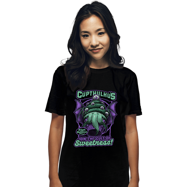 Secret_Shirts T-Shirts, Unisex / Small / Black Cupcake Cthulhu