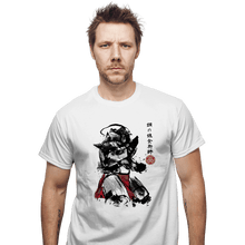 Load image into Gallery viewer, Secret_Shirts T-Shirts, Unisex / Small / White Alphonse Sumi-e
