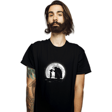 Load image into Gallery viewer, Shirts T-Shirts, Unisex / Small / Black Moonlight Straw Hat
