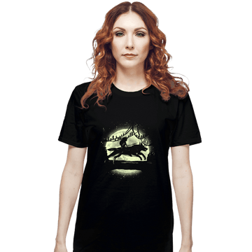 Shirts T-Shirts, Unisex / Small / Black Moonlight Wolf Princess