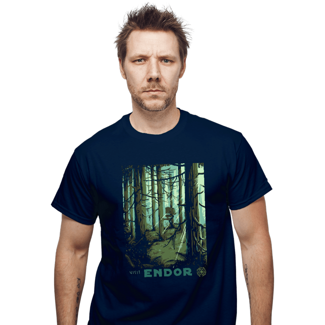 Shirts T-Shirts, Unisex / Small / Navy Visit Endor