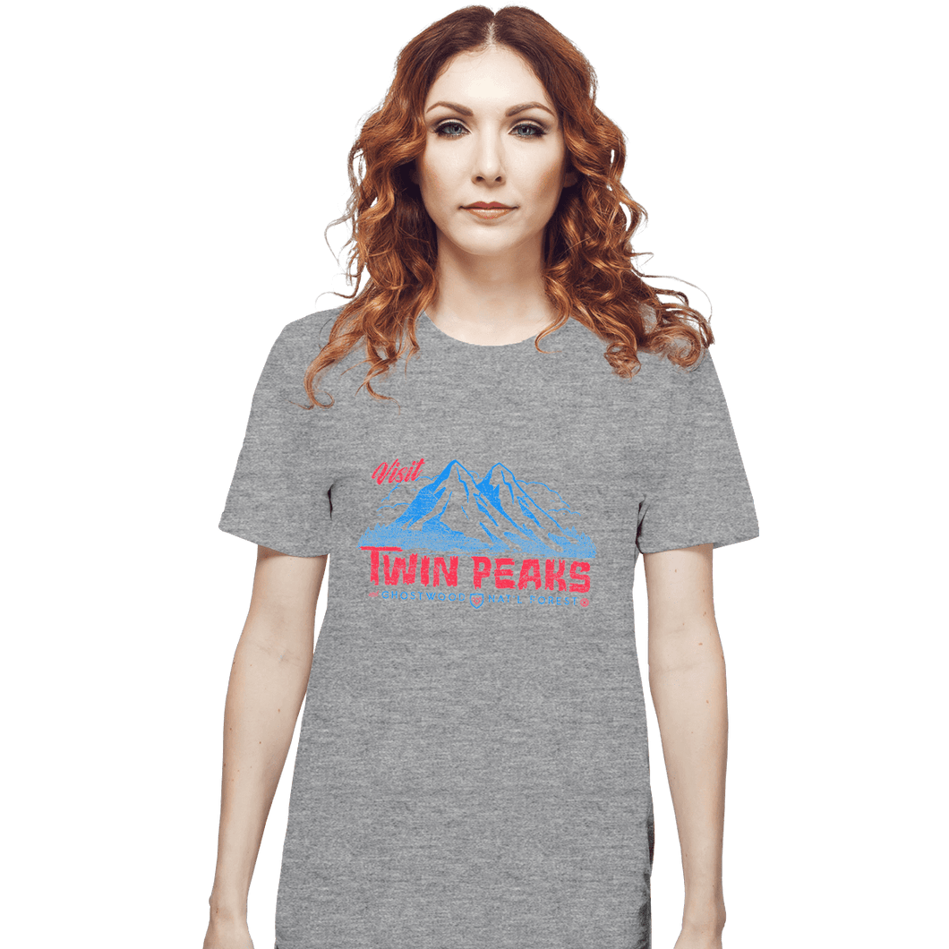 Shirts T-Shirts, Unisex / Small / Sports Grey Visit Twin Peaks