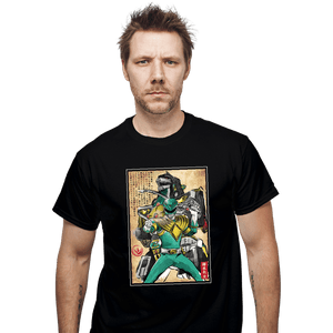 Daily_Deal_Shirts T-Shirts, Unisex / Small / Black Green Ranger Woodblock
