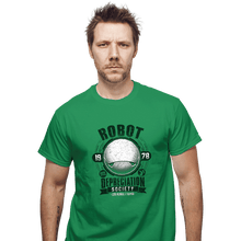 Load image into Gallery viewer, Shirts T-Shirts, Unisex / Small / Irish Green Robot Depreciation Society
