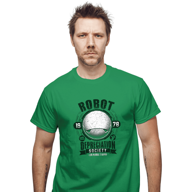 Shirts T-Shirts, Unisex / Small / Irish Green Robot Depreciation Society