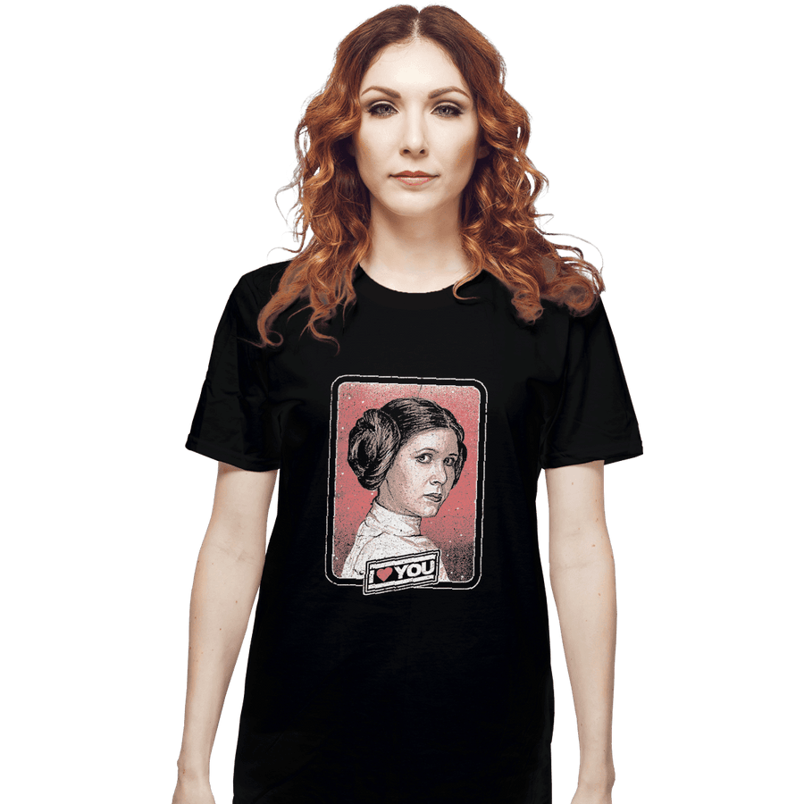 Shirts T-Shirts, Unisex / Small / Black I Love You