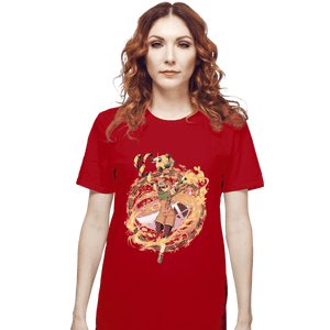 Shirts T-Shirts, Unisex / Small / Red Ramen Fighter