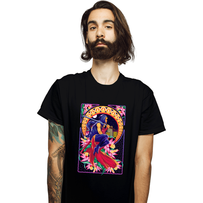 Daily_Deal_Shirts T-Shirts, Unisex / Small / Black Ninja Art Nouveau Gaiden
