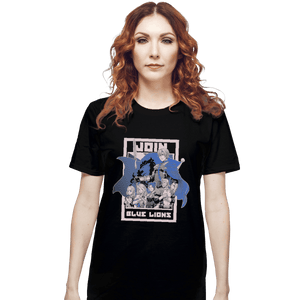 Shirts T-Shirts, Unisex / Small / Black Join Blue Lions