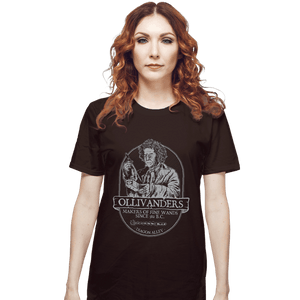 Secret_Shirts T-Shirts, Unisex / Small / Dark Chocolate Ollivander's Fine Wands