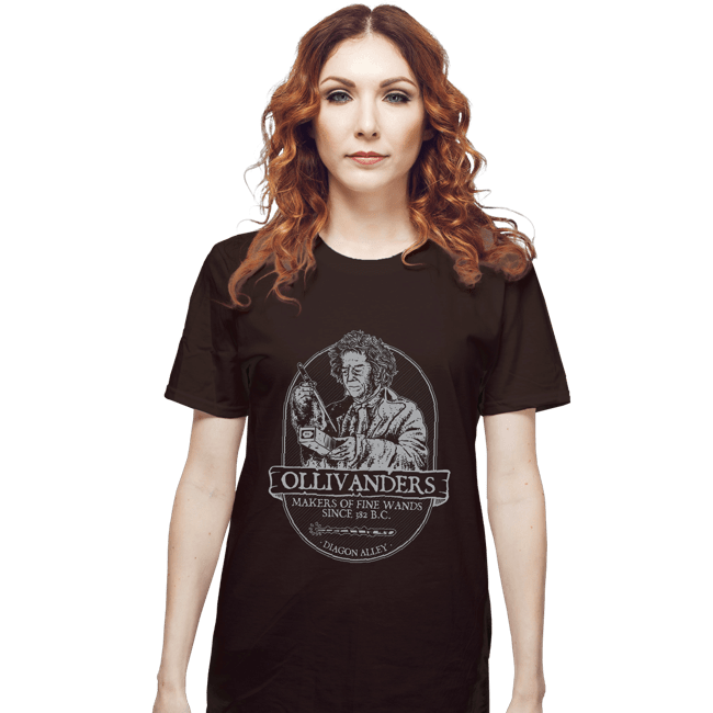 Secret_Shirts T-Shirts, Unisex / Small / Dark Chocolate Ollivander's Fine Wands