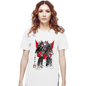 Daily_Deal_Shirts T-Shirts, Unisex / Small / White Destruction Sumi-e