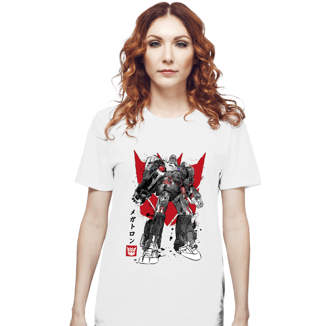 Daily_Deal_Shirts T-Shirts, Unisex / Small / White Destruction Sumi-e