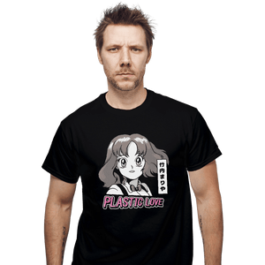 Shirts T-Shirts, Unisex / Small / Black Plastic Love Manga