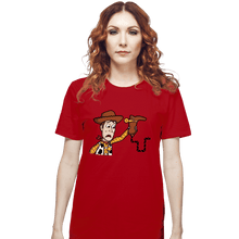 Load image into Gallery viewer, Secret_Shirts T-Shirts, Unisex / Small / Red Snake In A Boot

