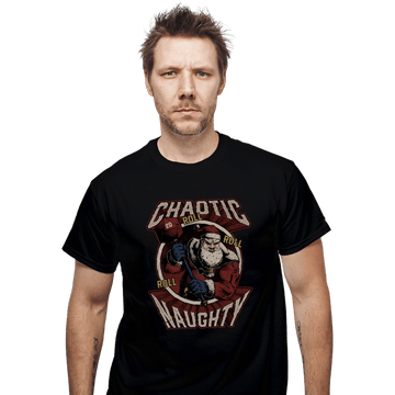 Shirts T-Shirts, Unisex / Small / Black Chaotic Naughy Santa