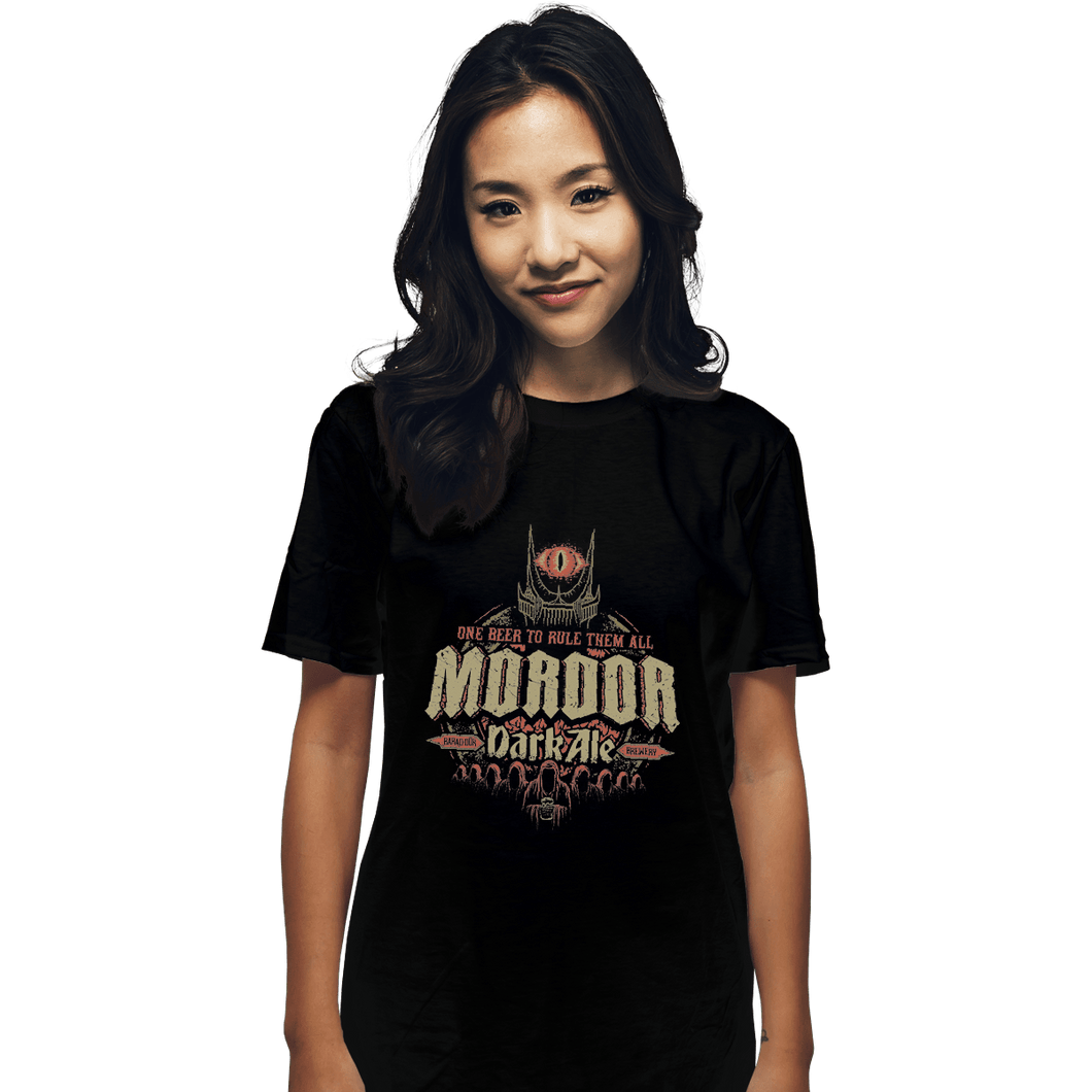 Shirts T-Shirts, Unisex / Small / Black Mordor Dark Ale