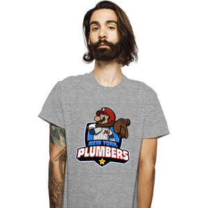 Daily_Deal_Shirts T-Shirts, Unisex / Small / Sports Grey Go Plumbers
